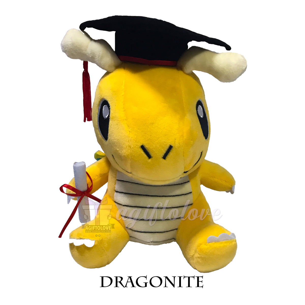 Dragonite Graduation Plush (Sit)