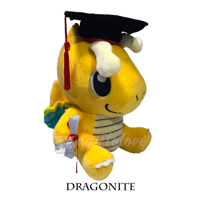 Dragonite Graduation Plush (Sit)