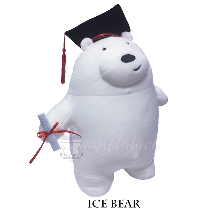 WBB Ice Bear Graduation Plush