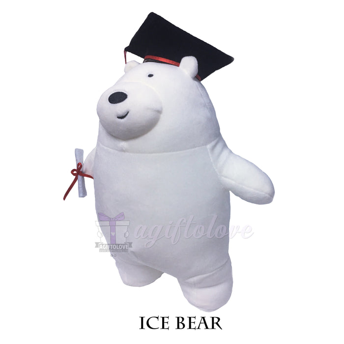 WBB Ice Bear Graduation Plush