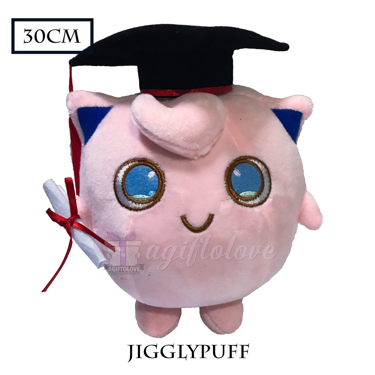 Jigglypuff XL Graduation Plush