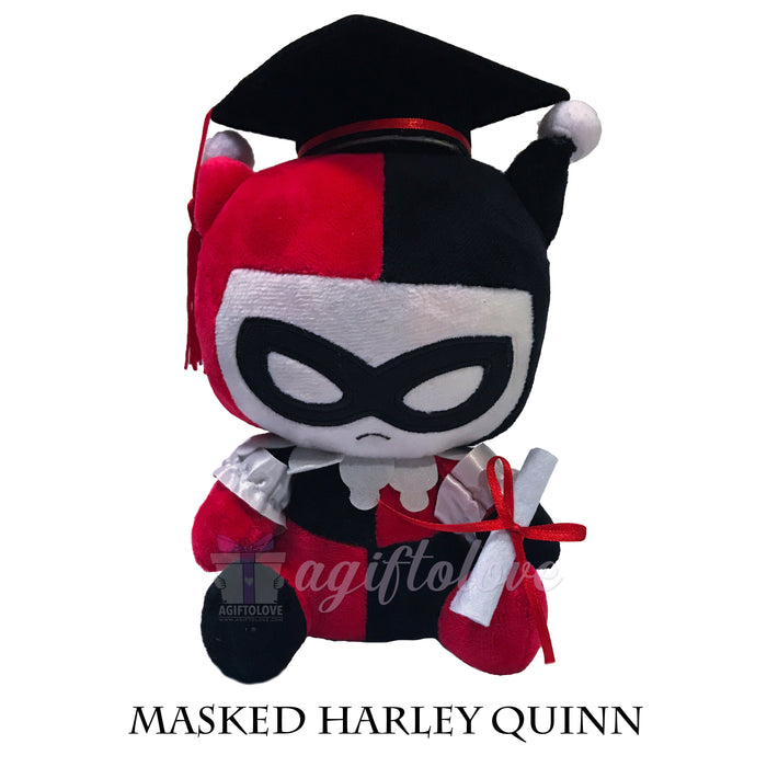 Harley Quinn Masked Graduation Plush