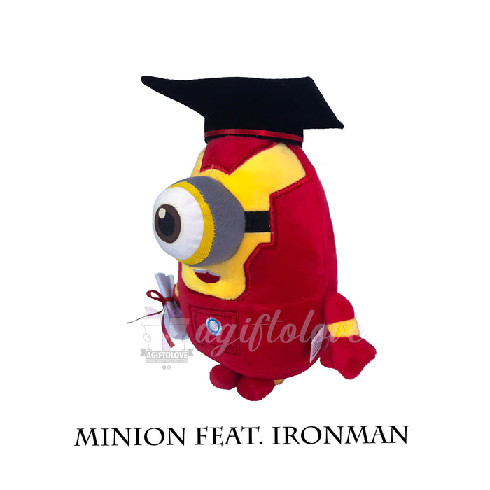 Minion ft. Ironman Graduation Plush