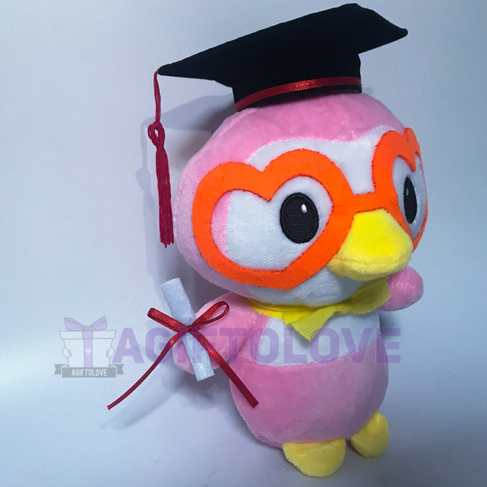 Poporo (Pink) Graduation Plush