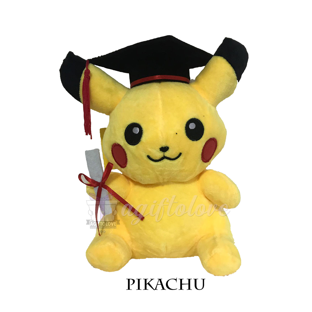 Pikachu (Without Robe) Graduation Plush