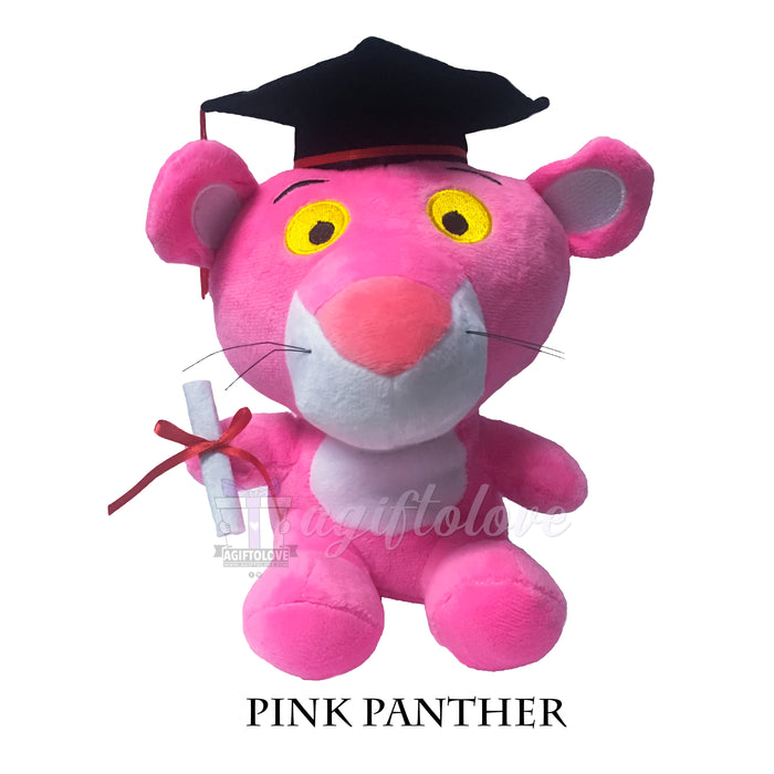 Pink Panther Graduation Plush