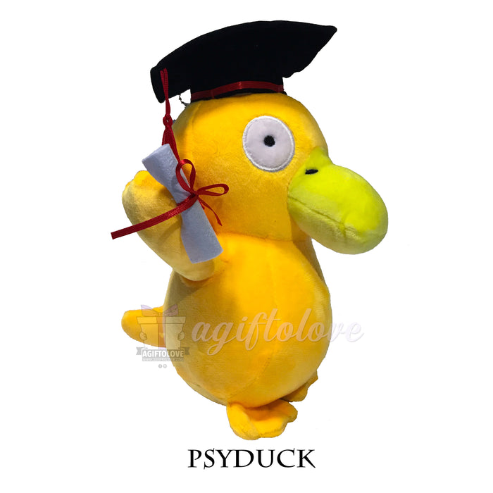 Psyduck Graduation Plush